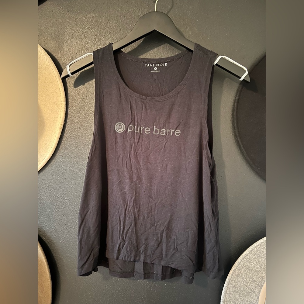 Pure Barre black on black tank